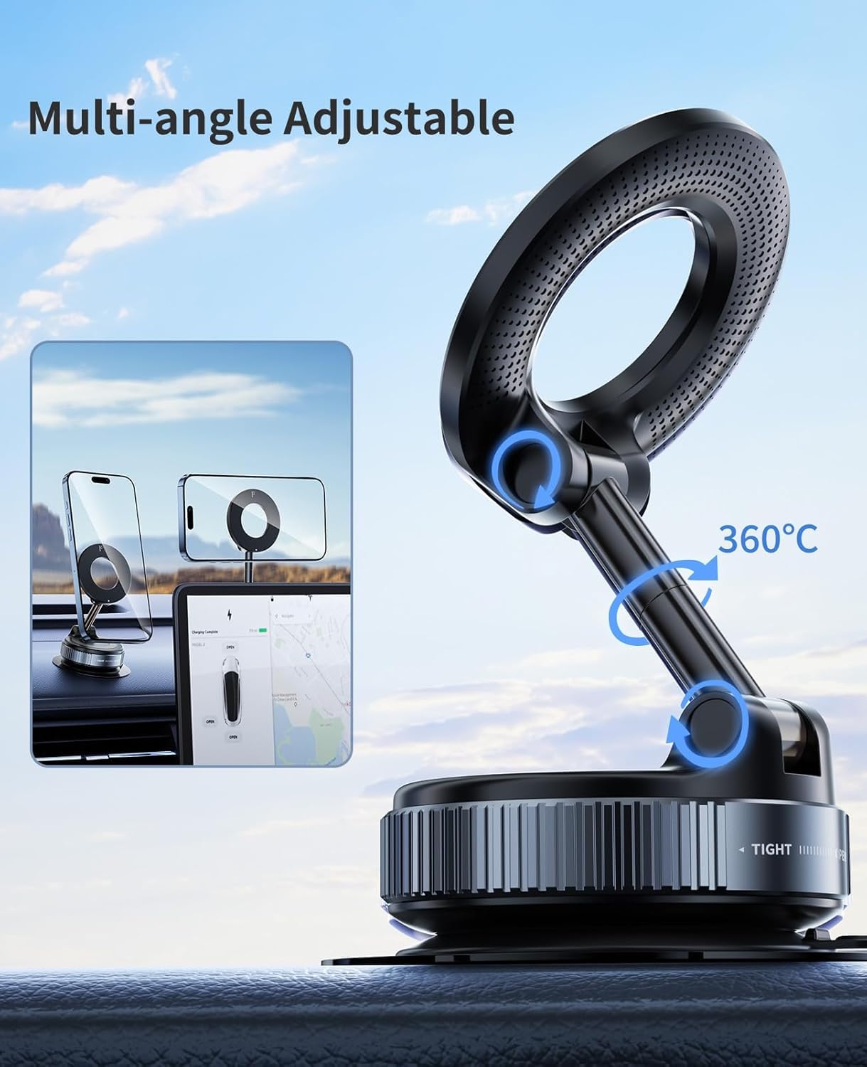 Unique Vaccum Magnetic Phones Holder
